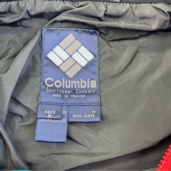 Columbia Vintage Bugaboo Outer Layer Jacket Men's M Red blue skiing Full Zip - Picture 5 of 11